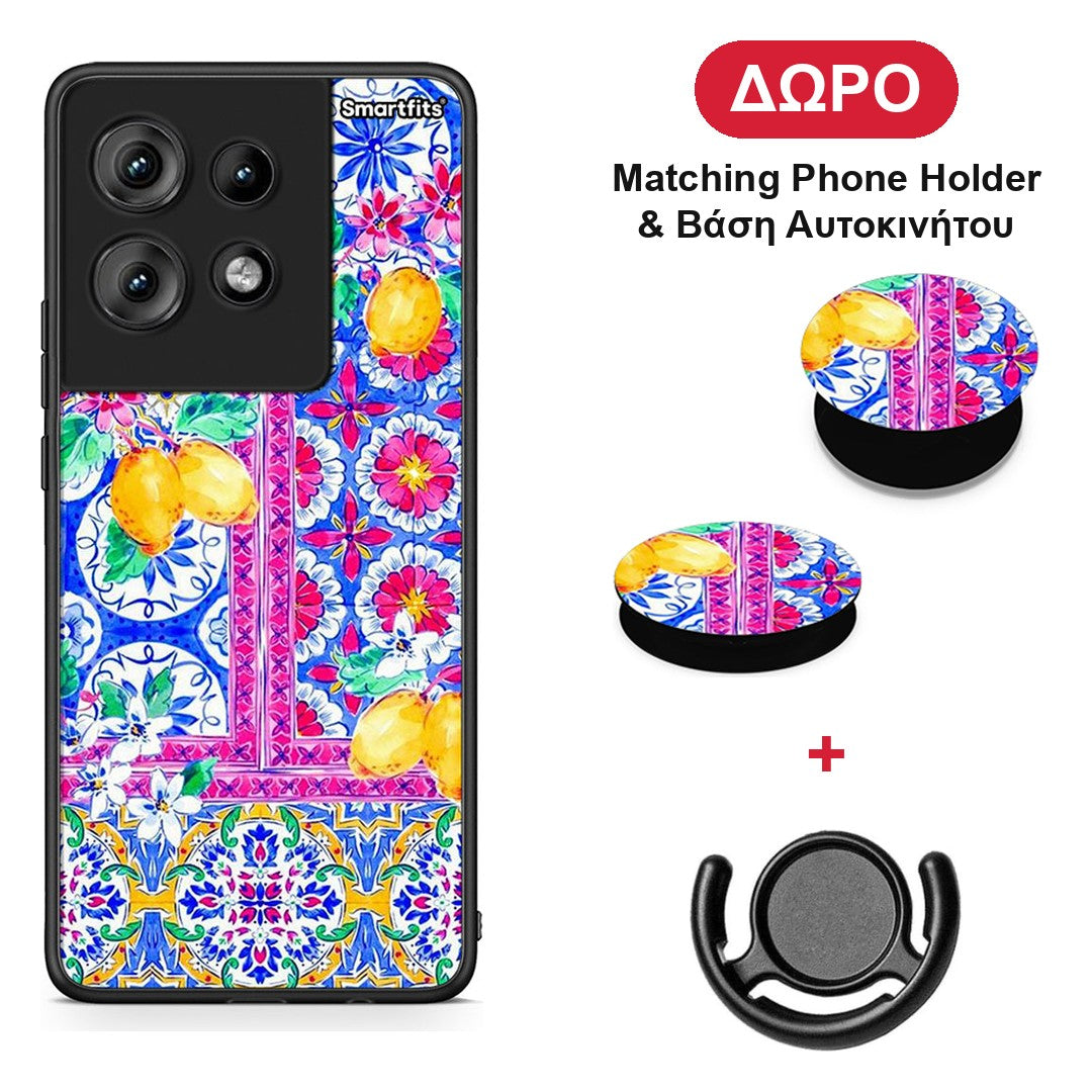 Retro Spring - Motorola Edge 50 θήκη + Δώρο Phone Holder & Βάση Αυτοκινήτου
