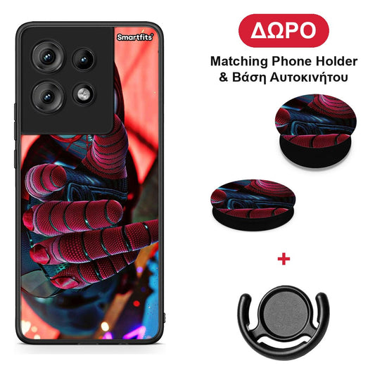 Spider Hand - Motorola Edge 50 θήκη + Δώρο Phone Holder & Βάση Αυτοκινήτου