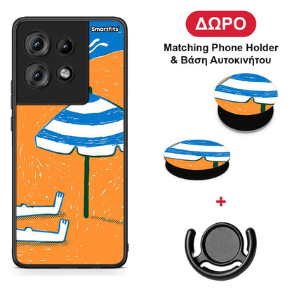 Summering - Motorola Edge 50 θήκη + Δώρο Phone Holder & Βάση Αυτοκινήτου