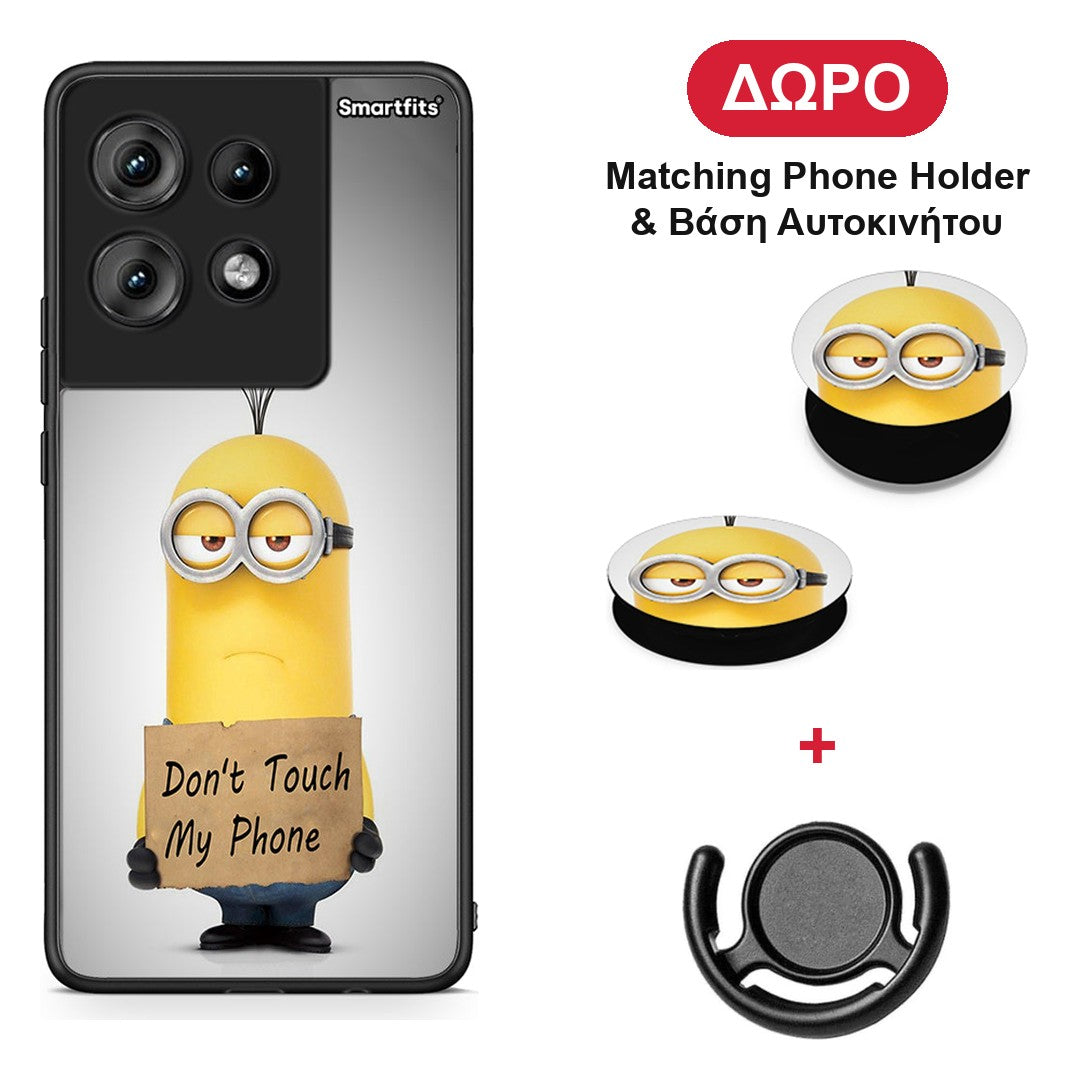 Text Minion - Motorola Edge 50 θήκη + Δώρο Phone Holder & Βάση Αυτοκινήτου