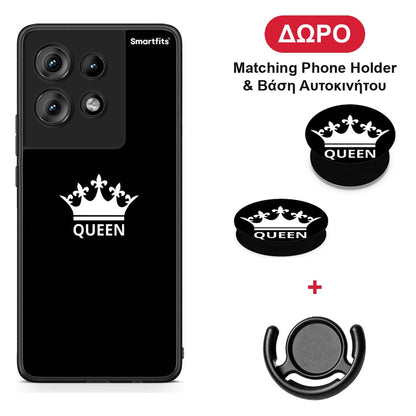 Valentine Queen - Motorola Edge 50 θήκη + Δώρο Phone Holder & Βάση Αυτοκινήτου
