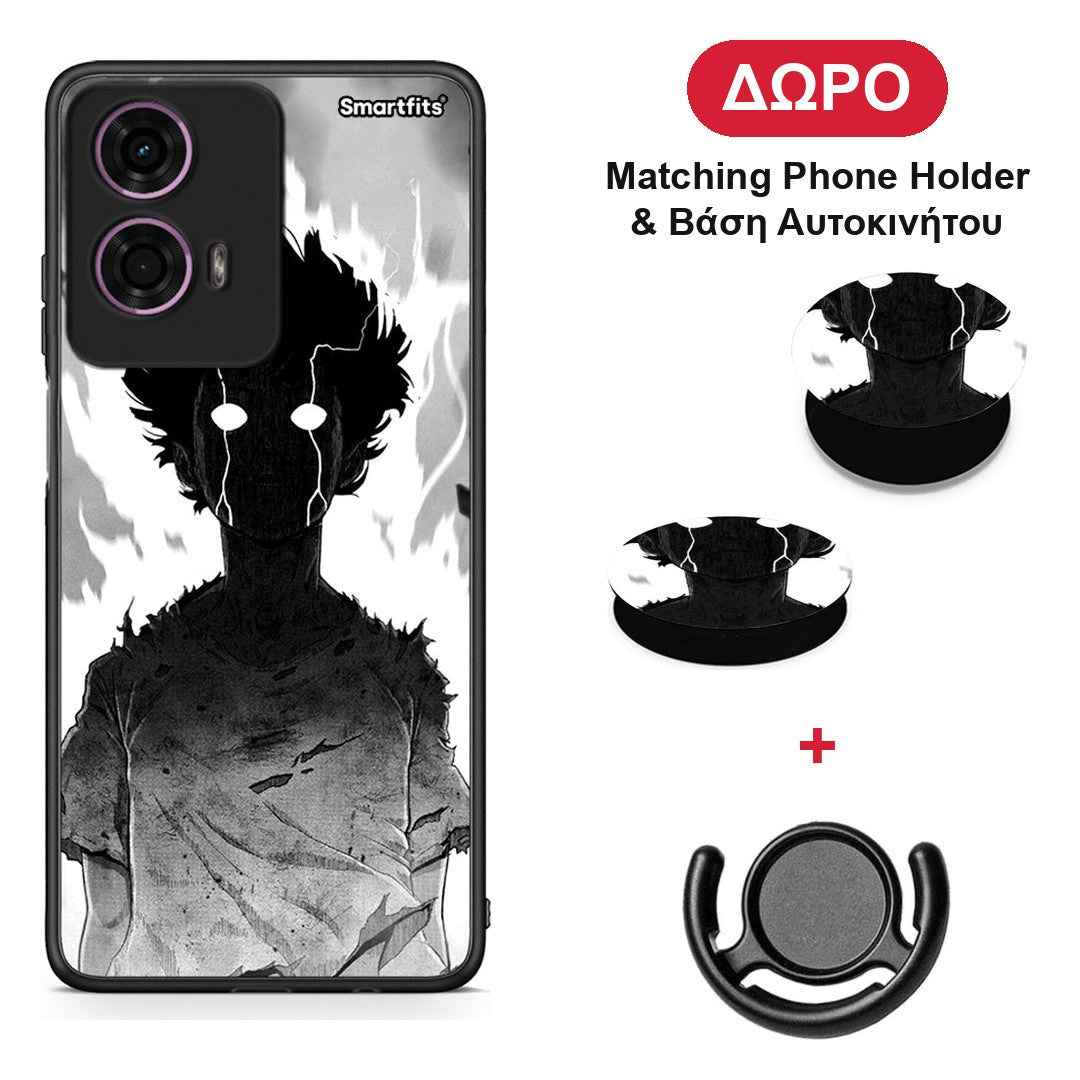 Anime Boy - Motorola G24 θήκη + Δώρο Phone Holder & Βάση Αυτοκινήτου
