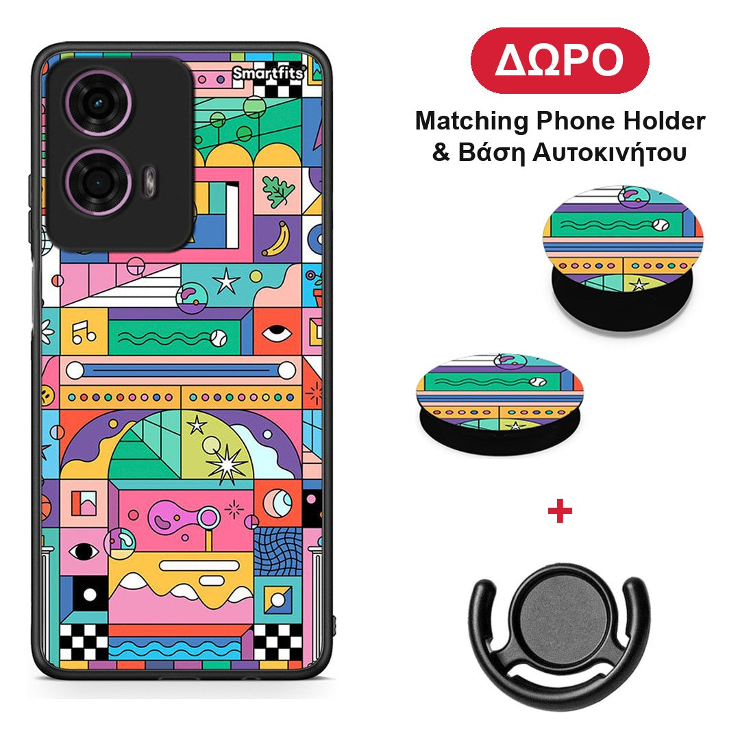 Bubbles Soap - Motorola G24 θήκη + Δώρο Phone Holder & Βάση Αυτοκινήτου