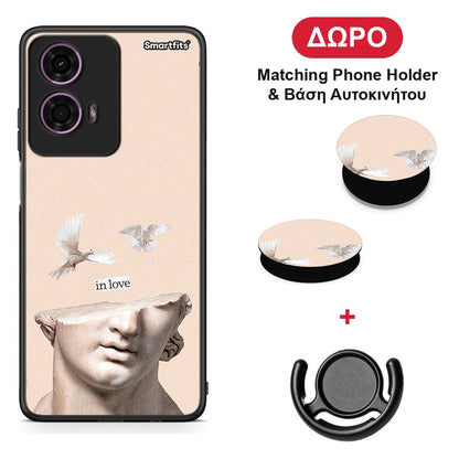 In Love - Motorola G24 θήκη + Δώρο Phone Holder & Βάση Αυτοκινήτου