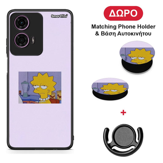 So Happy - Motorola G24 θήκη + Δώρο Phone Holder & Βάση Αυτοκινήτου