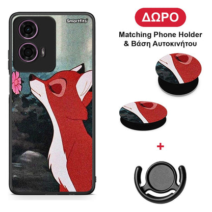 Tod And Vixey Love 2 - Motorola G24 θήκη + Δώρο Phone Holder & Βάση Αυτοκινήτου