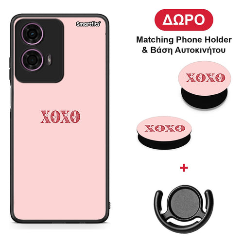XOXO Love - Motorola G24 θήκη + Δώρο Phone Holder & Βάση Αυτοκινήτου