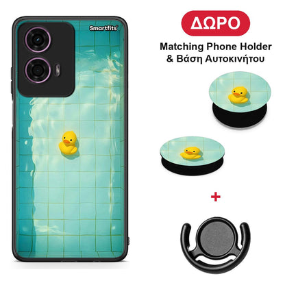 Yellow Duck - Motorola G24 θήκη + Δώρο Phone Holder & Βάση Αυτοκινήτου