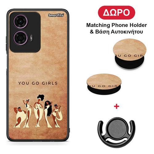 You Go Girl - Motorola G24 θήκη + Δώρο Phone Holder & Βάση Αυτοκινήτου