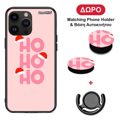 Xmas Ho Ho Ho - Θήκη Κινητού + Δώρο Phone Holder & Βάση Αυτοκινήτου