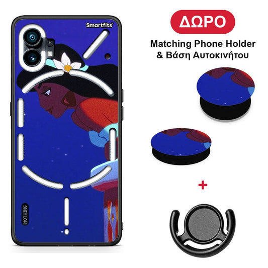 Alladin And Jasmine Love 2 - Nothing Phone 1 θήκη + Δώρο Phone Holder & Βάση Αυτοκινήτου
