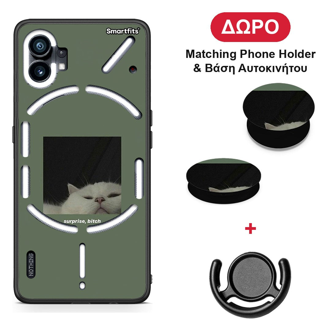 Bitch Surprise - Nothing Phone 1 θήκη + Δώρο Phone Holder & Βάση Αυτοκινήτου