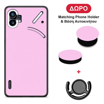Cotton Candy Pink - Nothing Phone 1 θήκη + Δώρο Phone Holder & Βάση Αυτοκινήτου
