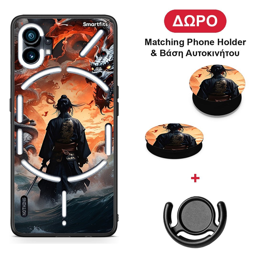 Dragons Fight - Nothing Phone 1 θήκη + Δώρο Phone Holder & Βάση Αυτοκινήτου