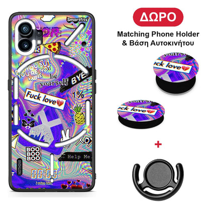 Game Over - Nothing Phone 1 θήκη + Δώρο Phone Holder & Βάση Αυτοκινήτου