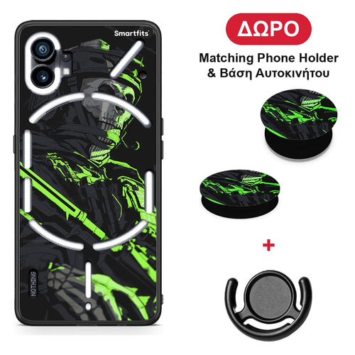 Green Soldier - Nothing Phone 1 θήκη + Δώρο Phone Holder & Βάση Αυτοκινήτου