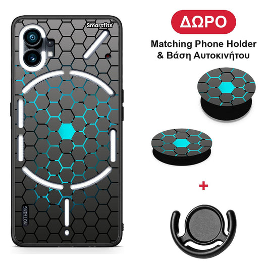 Geometric Hexagonal - Nothing Phone 1 θήκη + Δώρο Phone Holder & Βάση Αυτοκινήτου