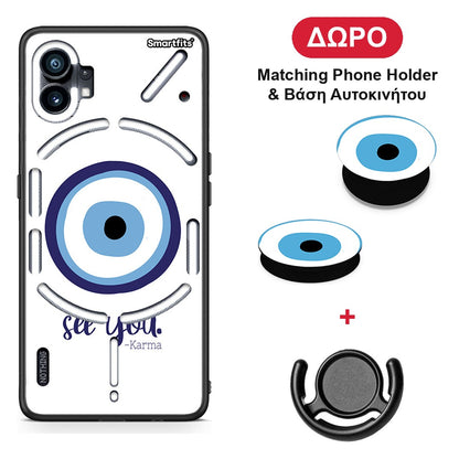 Karma Says - Nothing Phone 1 θήκη + Δώρο Phone Holder & Βάση Αυτοκινήτου