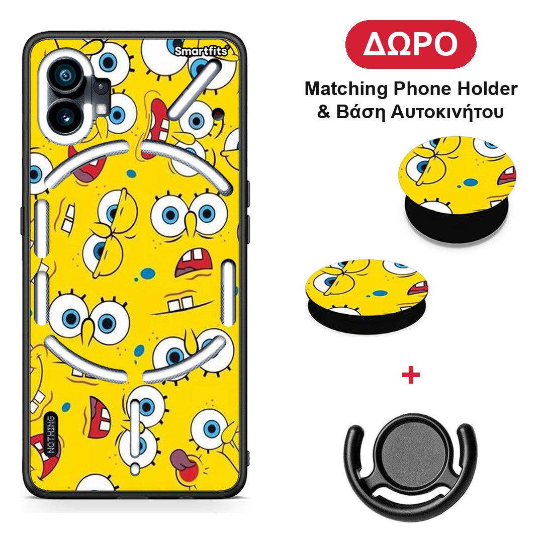 PopArt Sponge - Nothing Phone 1 θήκη + Δώρο Phone Holder & Βάση Αυτοκινήτου