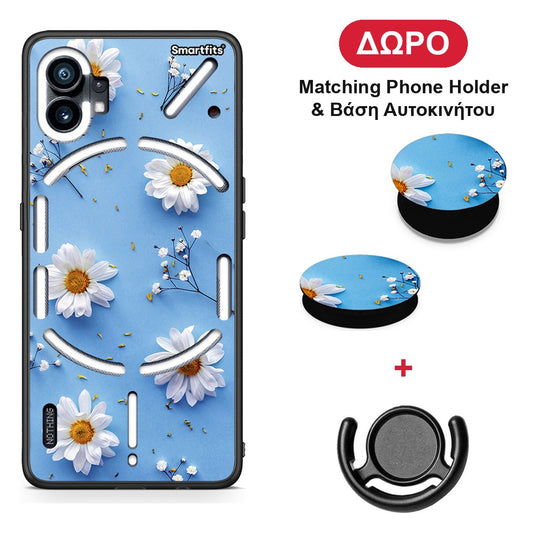 Real Daisies - Nothing Phone 1 θήκη + Δώρο Phone Holder & Βάση Αυτοκινήτου