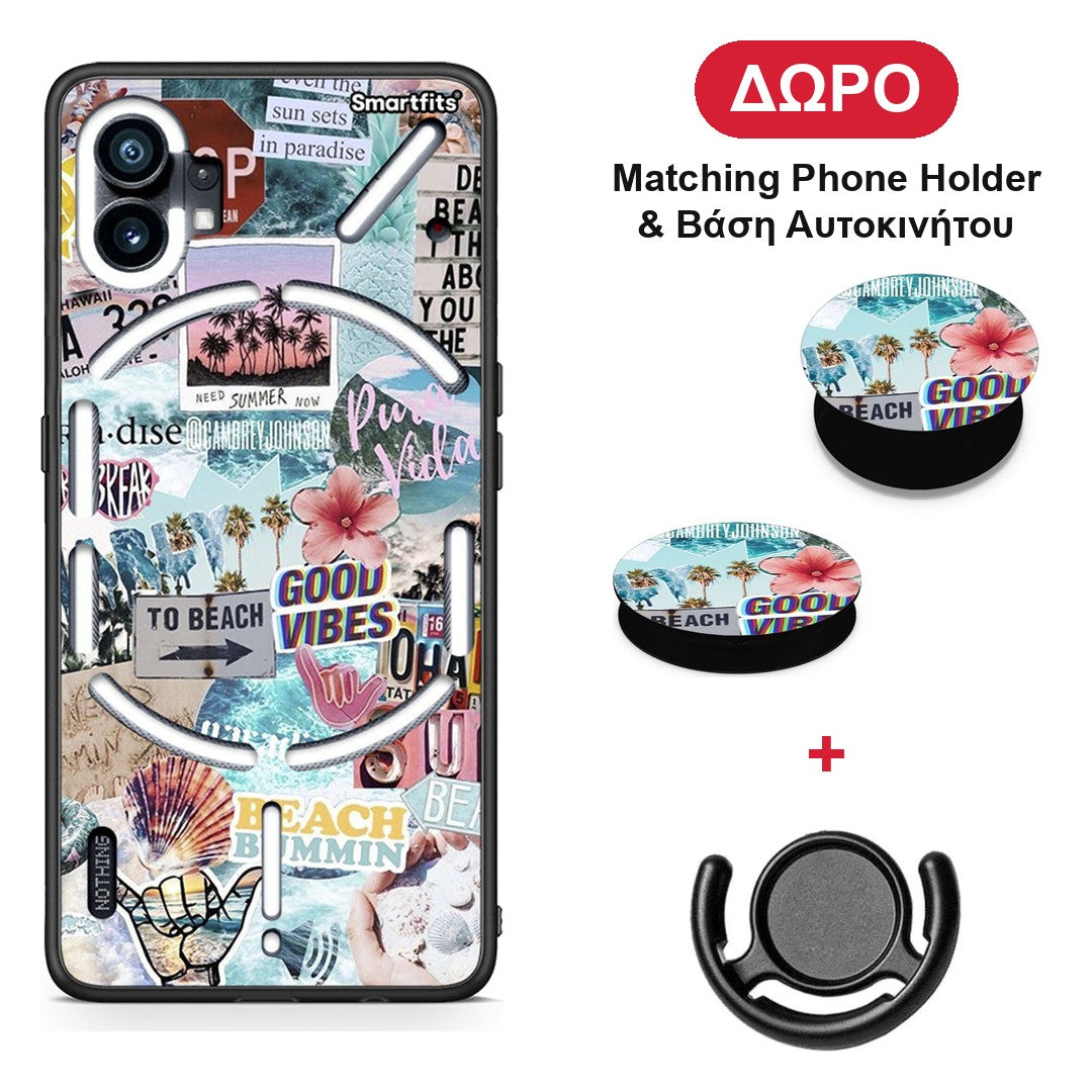 Summer Vibes - Nothing Phone 1 θήκη + Δώρο Phone Holder & Βάση Αυτοκινήτου