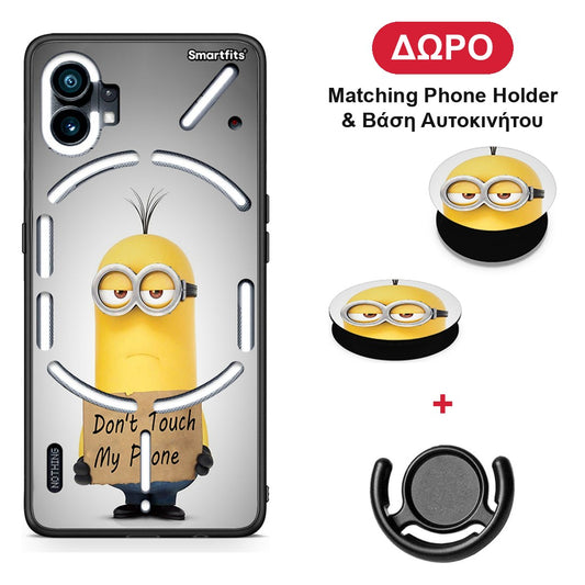 Text Minion - Nothing Phone 1 θήκη + Δώρο Phone Holder & Βάση Αυτοκινήτου