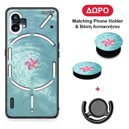 Water Flower - Nothing Phone 1 θήκη + Δώρο Phone Holder & Βάση Αυτοκινήτου