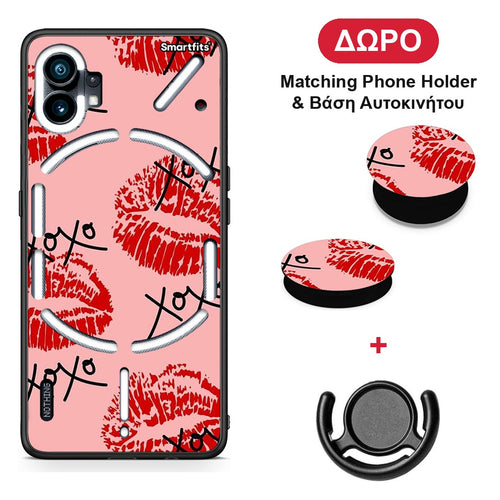 XOXO Lips - Nothing Phone 1 θήκη + Δώρο Phone Holder & Βάση Αυτοκινήτου
