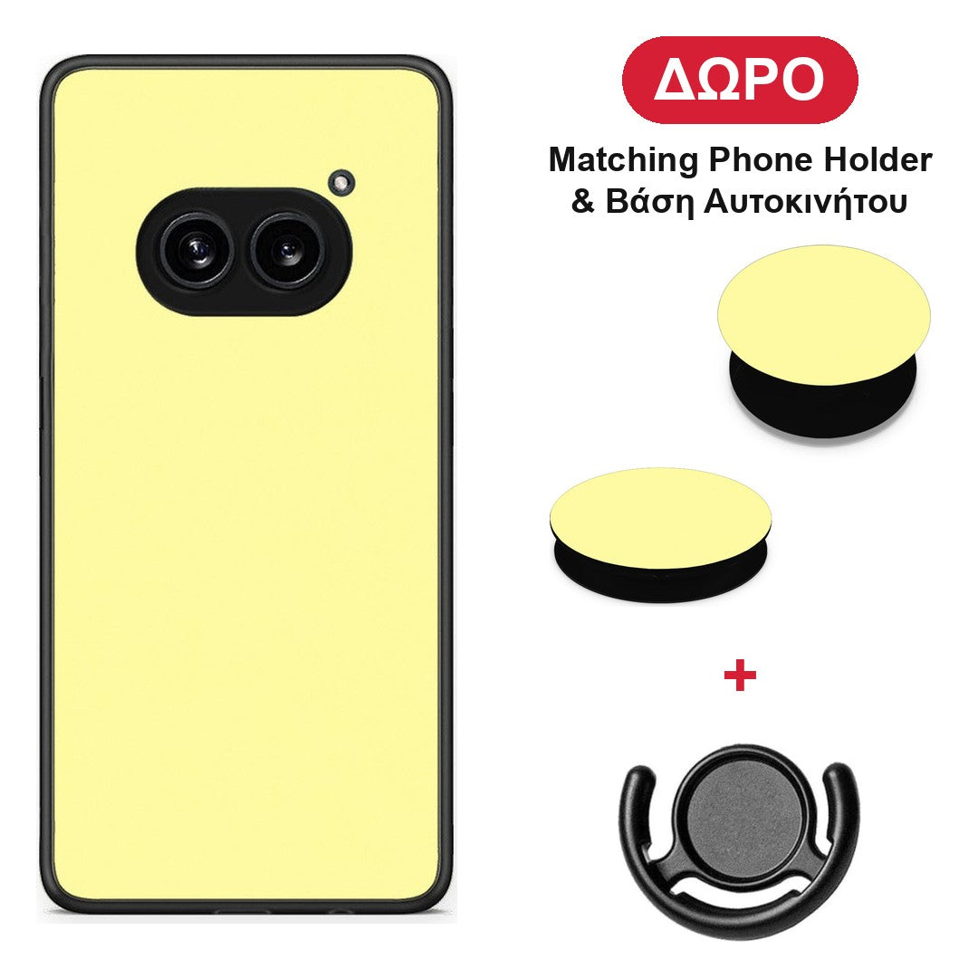 Butter Yellow - Nothing Phone 2a θήκη + Δώρο Phone Holder & Βάση Αυτοκινήτου