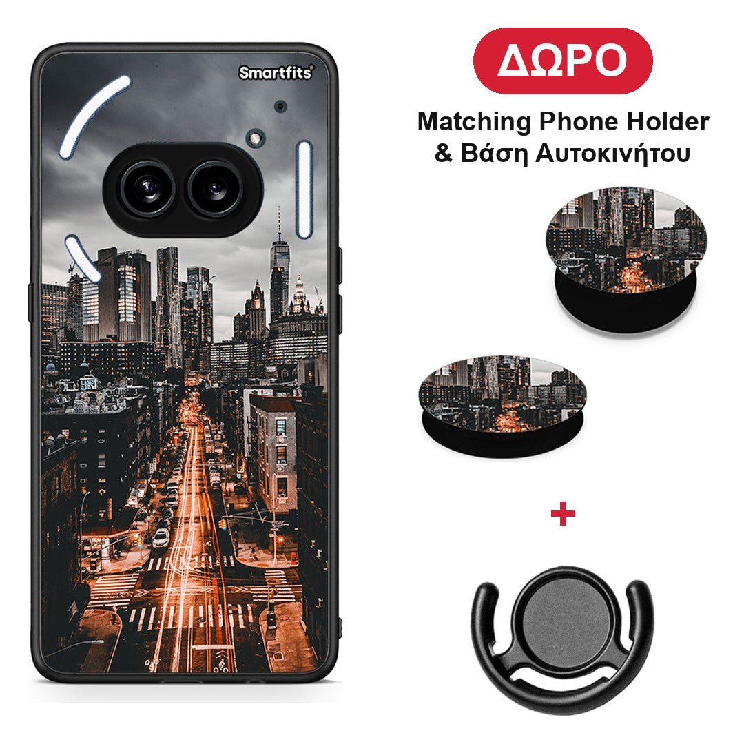 City Lights - Nothing Phone 2a θήκη + Δώρο Phone Holder & Βάση Αυτοκινήτου