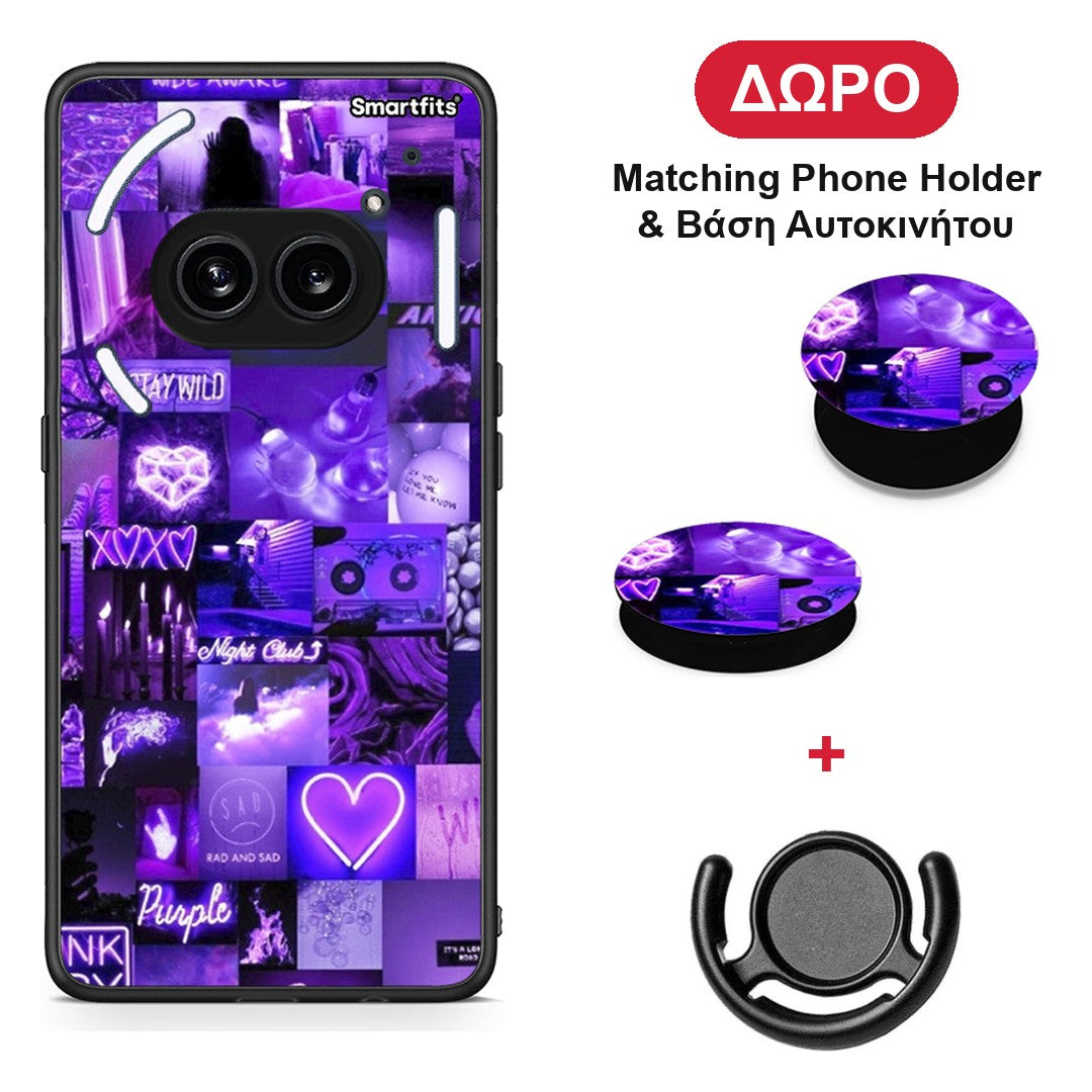Collage Stay Wild - Nothing Phone 2a θήκη + Δώρο Phone Holder & Βάση Αυτοκινήτου