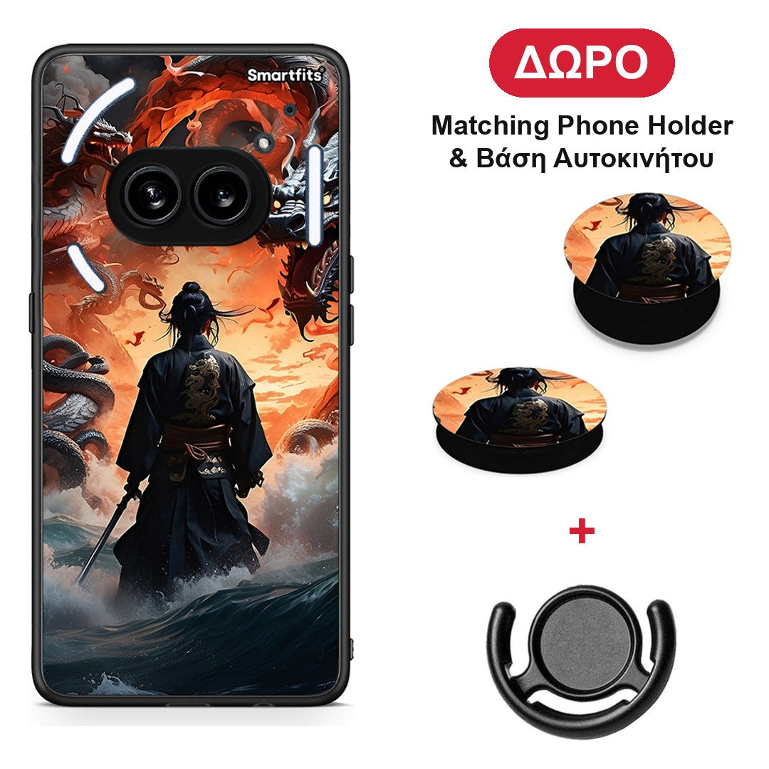 Dragons Fight - Nothing Phone 2a θήκη + Δώρο Phone Holder & Βάση Αυτοκινήτου