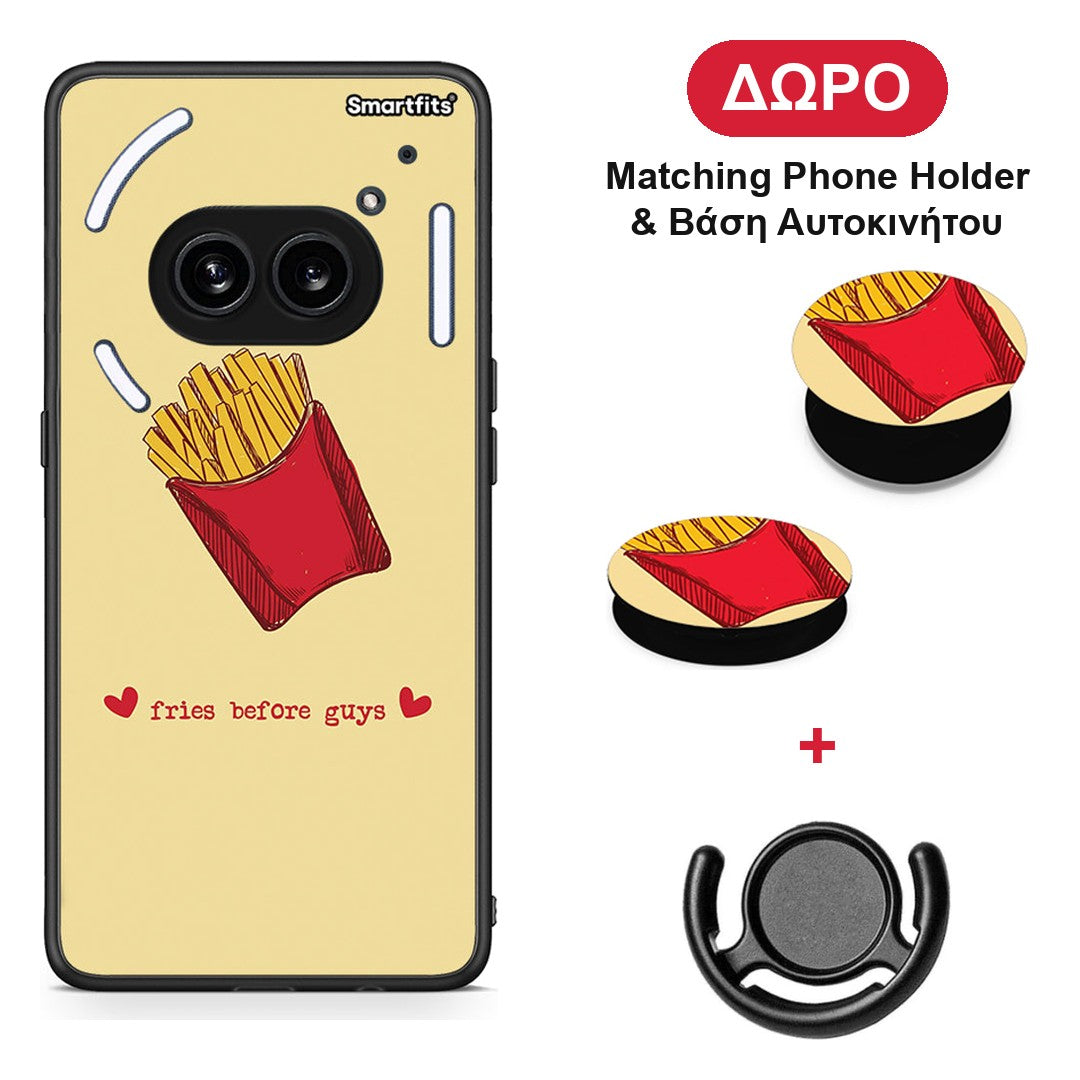 Fries Before Guys - Nothing Phone 2a θήκη + Δώρο Phone Holder & Βάση Αυτοκινήτου