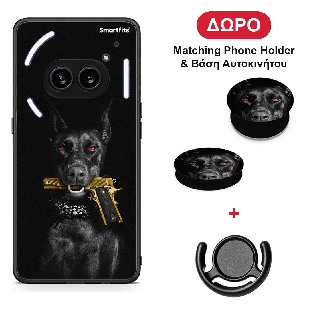 Golden Gun - Nothing Phone 2a θήκη + Δώρο Phone Holder & Βάση Αυτοκινήτου