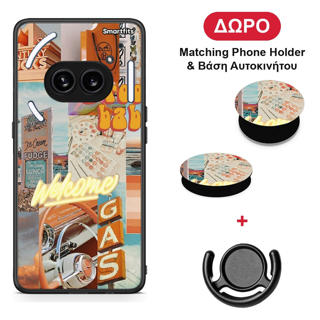 Groovy Babe - Nothing Phone 2a θήκη + Δώρο Phone Holder & Βάση Αυτοκινήτου
