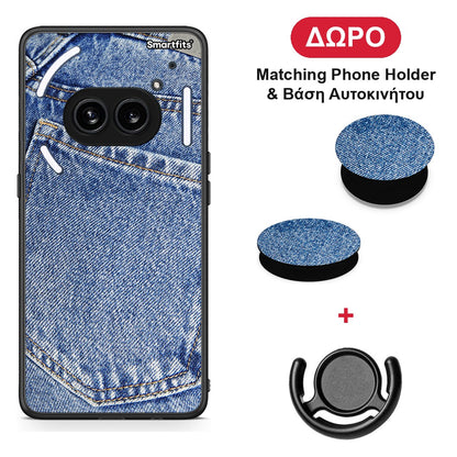 Jeans Pocket - Nothing Phone 2a θήκη + Δώρο Phone Holder & Βάση Αυτοκινήτου