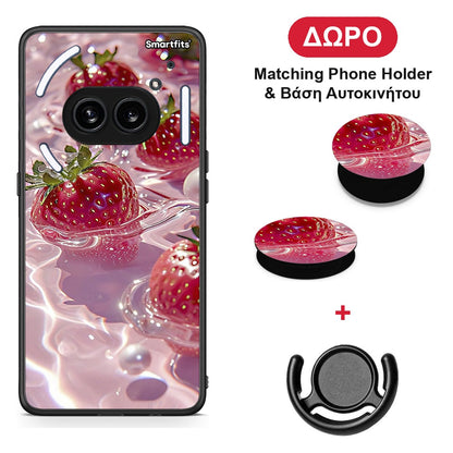 Juicy Strawberries - Nothing Phone 2a θήκη + Δώρο Phone Holder & Βάση Αυτοκινήτου