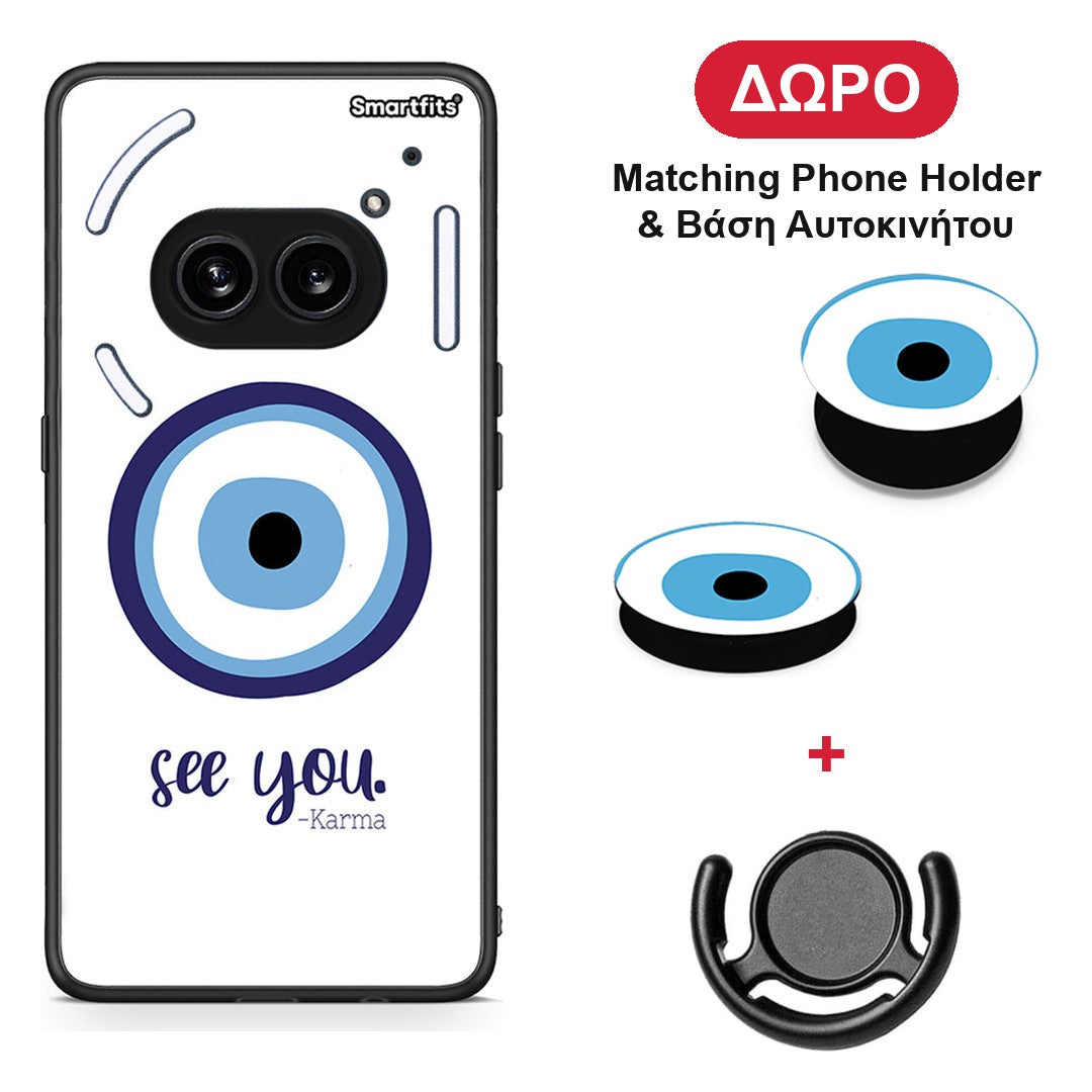 Karma Says - Nothing Phone 2a θήκη + Δώρο Phone Holder & Βάση Αυτοκινήτου