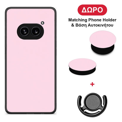 Pale Pink - Nothing Phone 2a θήκη + Δώρο Phone Holder & Βάση Αυτοκινήτου