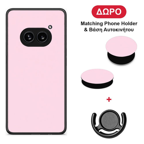 Pale Pink - Nothing Phone 2a θήκη + Δώρο Phone Holder & Βάση Αυτοκινήτου