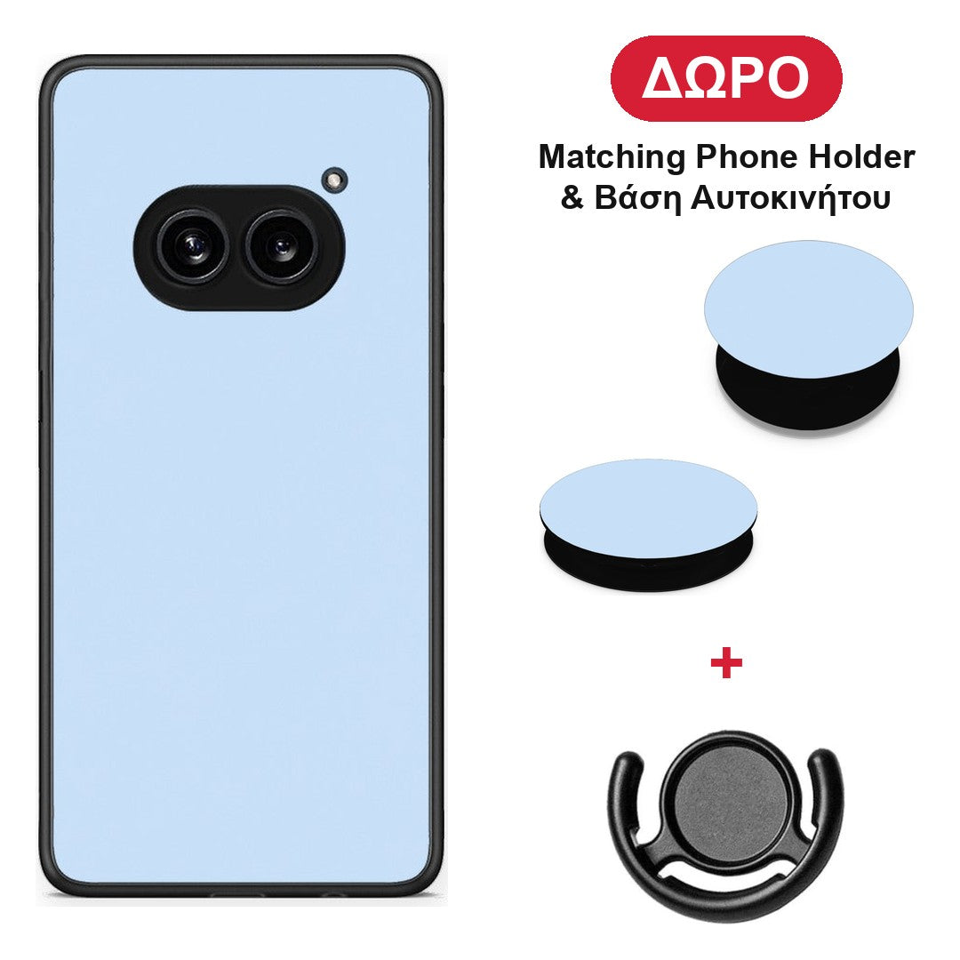 Powder Blue - Nothing Phone 2a θήκη + Δώρο Phone Holder & Βάση Αυτοκινήτου