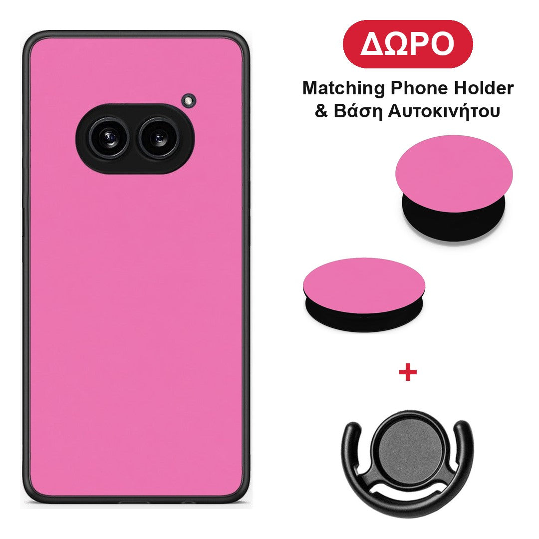 Rose Pink - Nothing Phone 2a θήκη + Δώρο Phone Holder & Βάση Αυτοκινήτου