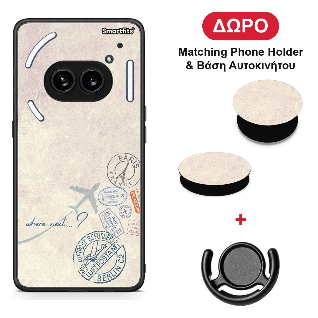 Where Next - Nothing Phone 2a θήκη + Δώρο Phone Holder & Βάση Αυτοκινήτου