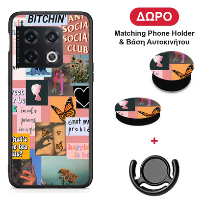 Collage Bitchin - OnePlus 10 Pro θήκη + Δώρο Phone Holder & Βάση Αυτοκινήτου