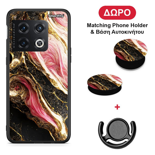 Glamorous Pink Marble - OnePlus 10 Pro θήκη + Δώρο Phone Holder & Βάση Αυτοκινήτου