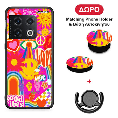 Hippie Love - OnePlus 10 Pro θήκη + Δώρο Phone Holder & Βάση Αυτοκινήτου