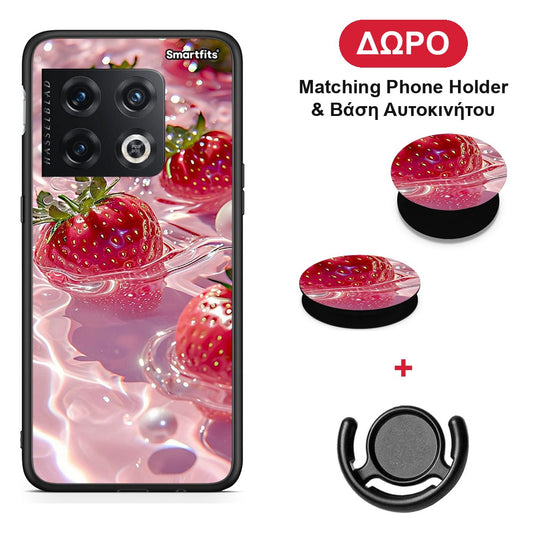 Juicy Strawberries - OnePlus 10 Pro θήκη + Δώρο Phone Holder & Βάση Αυτοκινήτου