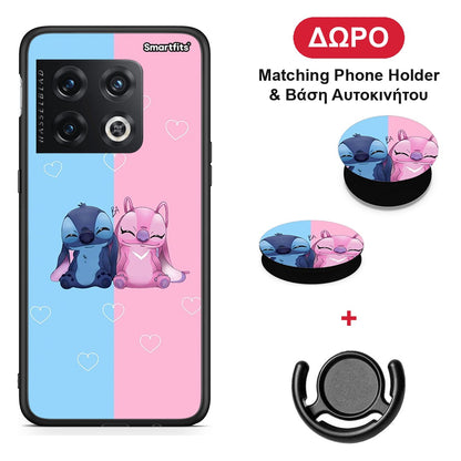 Stitch And Angel - OnePlus 10 Pro θήκη + Δώρο Phone Holder & Βάση Αυτοκινήτου