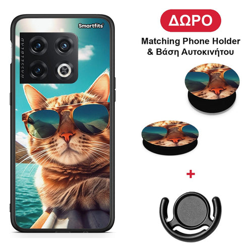 Summer Cat - OnePlus 10 Pro θήκη + Δώρο Phone Holder & Βάση Αυτοκινήτου