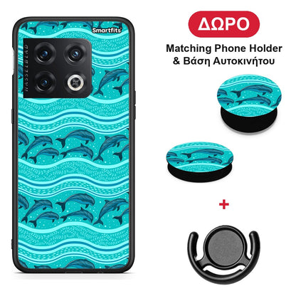 Swimming Dolphins - OnePlus 10 Pro θήκη + Δώρο Phone Holder & Βάση Αυτοκινήτου